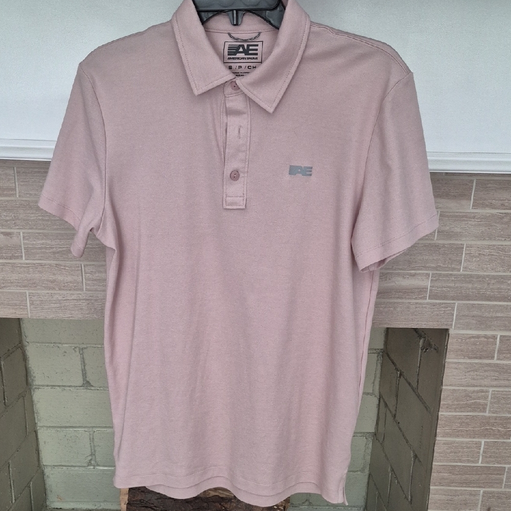American Eagle Outfitters Dusty Pink Polo Shirt